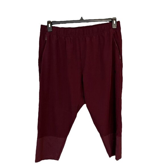 Russell Athletics Burgundy Short‎ Length Pants XL - Picture 1 of 3